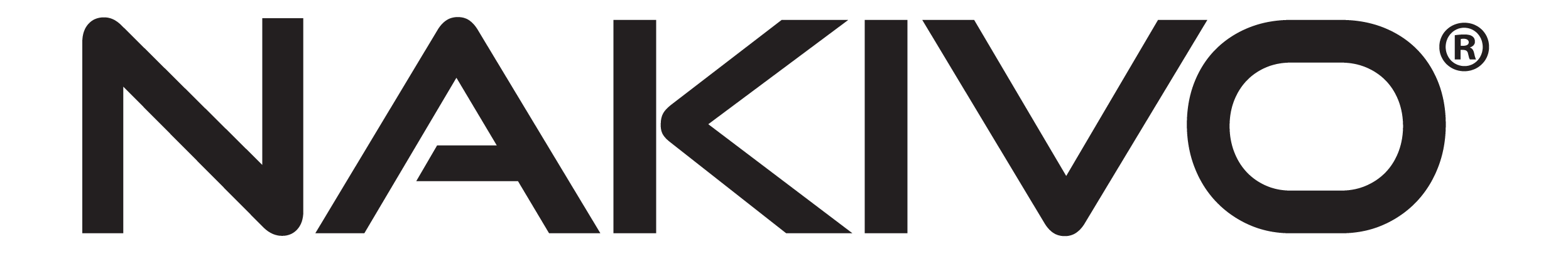 Black Text logo of Nakivo